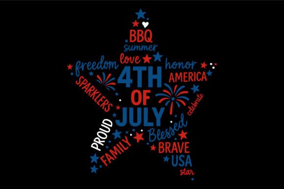 Download Fourth of July Star Words - Words Collection