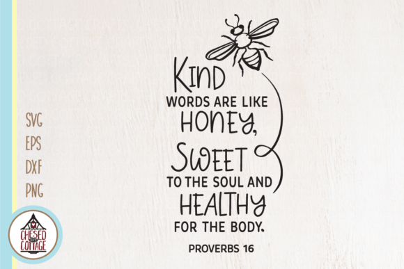 Download Bee Kind Words Inspirational Verse SVG - Words Collection