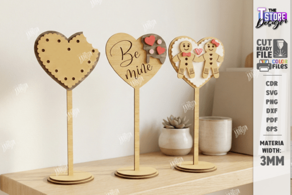 Download Love Table Decor Stand Laser Cut Kit SVG - Premium Resources
